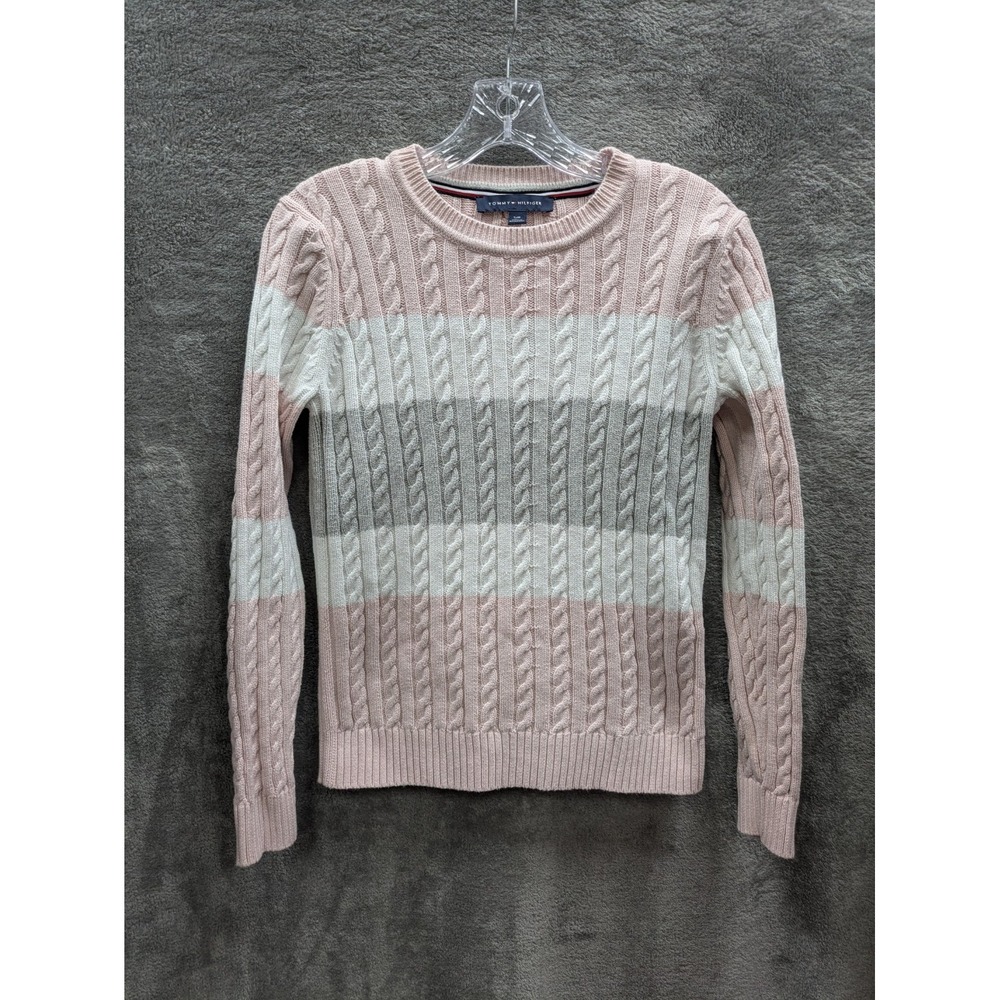 Coquette Sweater Women's Small Cable Knit Preppy Ivy League Prep School‎ Tennis